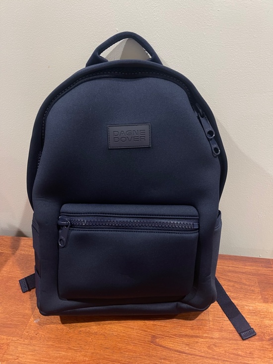 Dagne Dover Dakota neoprene Backpack + zip pouch & shoe bag in Storm Navy Medium main image 9